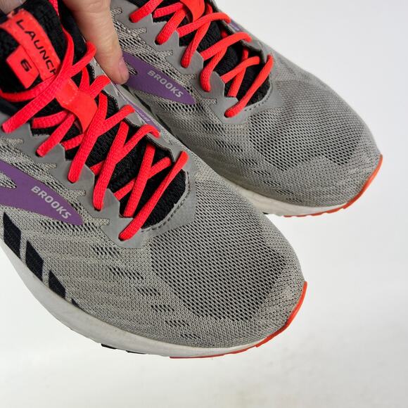 Brooks Launch 6 women's size 8.5 black pink purple athletic running sneakers - Picture 9 of 13